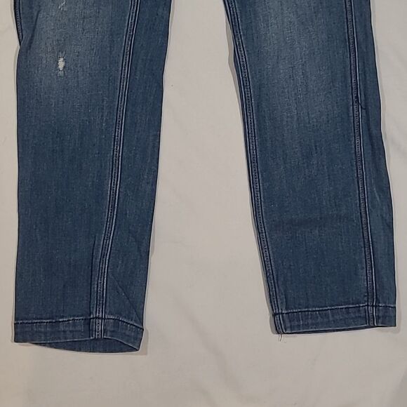 Pilcro & The Letterpress anthropologie Distressed Straight Leg Utility Sz 24x26 - Picture 4 of 14